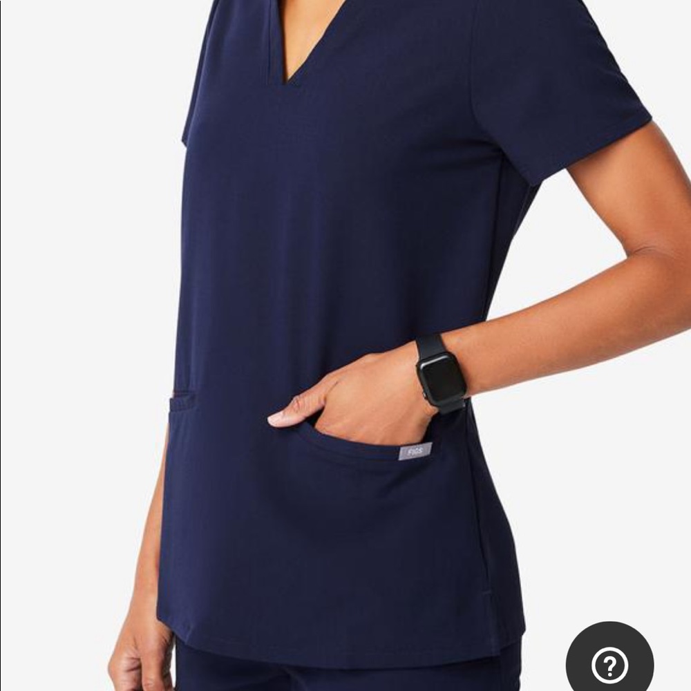 COPY - Small casma navy blue figs top. Worn once.